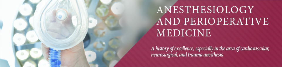 A history of excellence, especially in the area of cardiovascular, neurosurgical, and trauma anesthesia