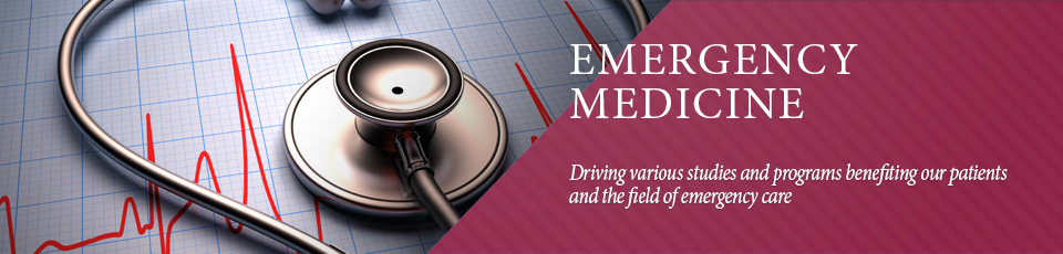 Driving various studies and programs benefiting our patients and the field of emergency care