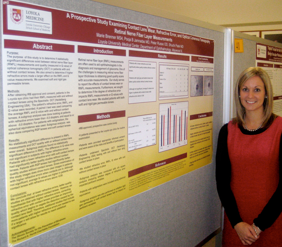 Contact Lens Study Named Top Presentation at Loyola Research Symposium